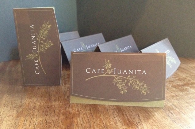 Cafe Juanita Folded Card